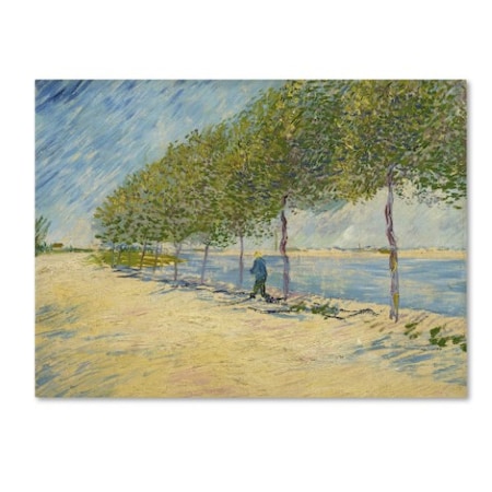 Van Gogh 'Along The Seine' Canvas Art,24x32